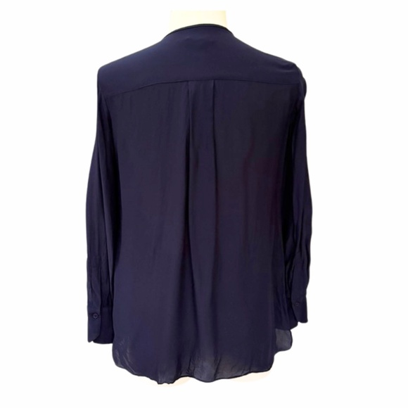Massimo Dutti | Navy Long Sleeve Blouse – Size EUR 38 / US 6 - Picture 3 of 8